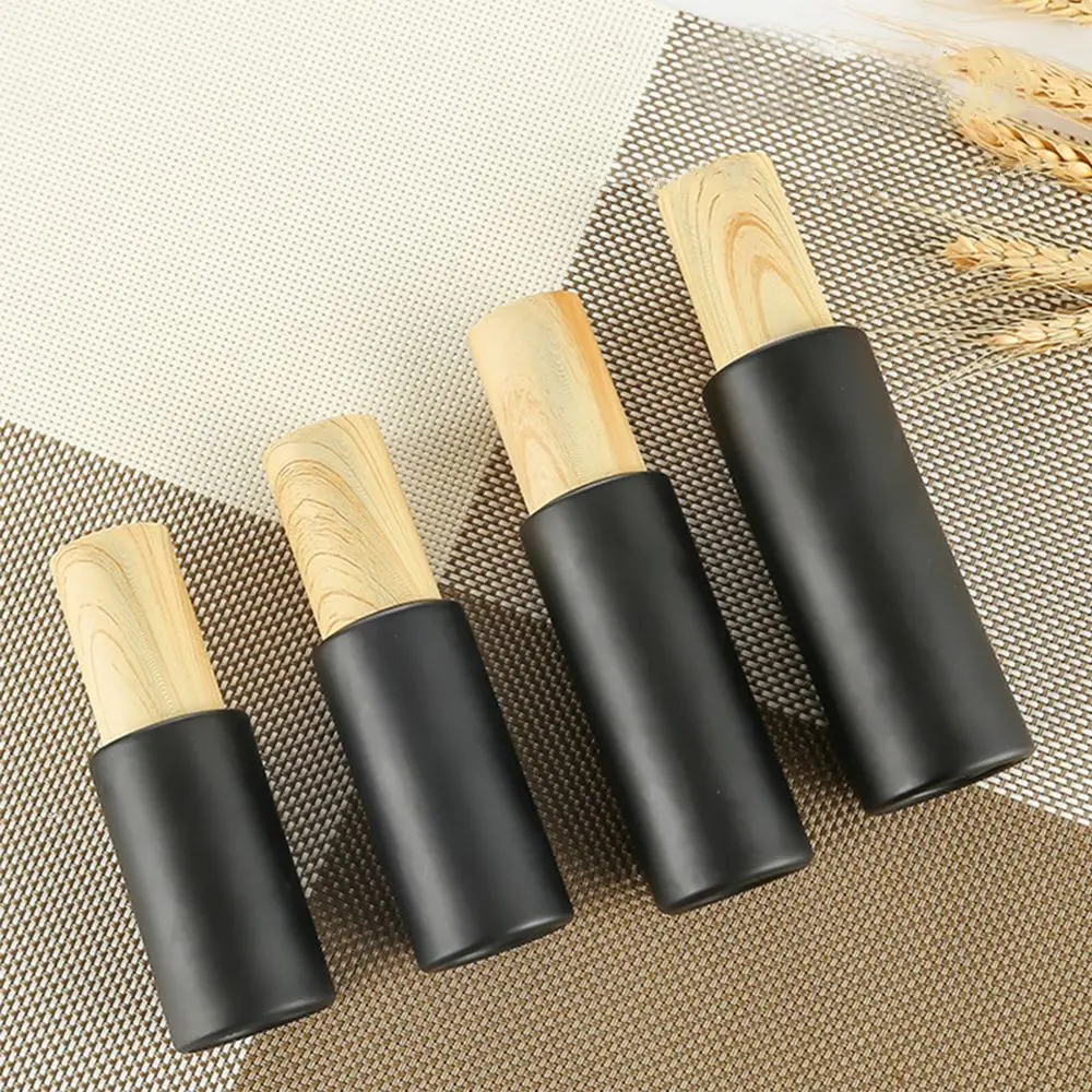 Банки для бутылок с деревянной крышкой матовая стеклянная бутылка лосьона