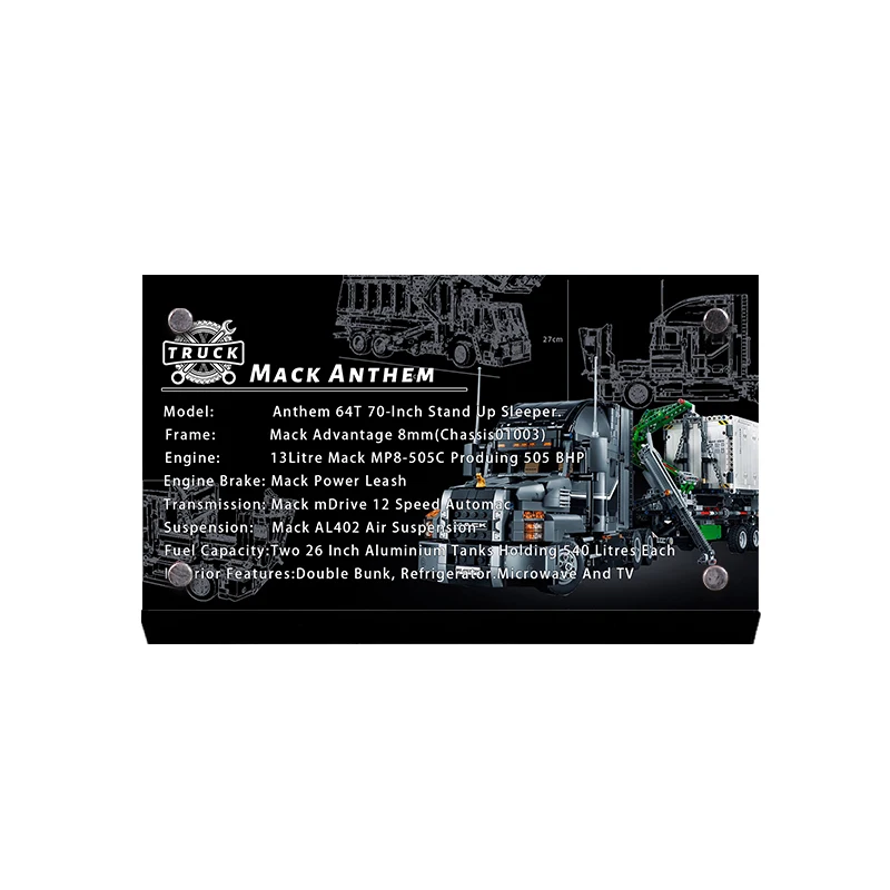 

The Acrylic Display Stand Brand Name Plate Compatible With 42078 Building Blocks Bricks Toys Decoration