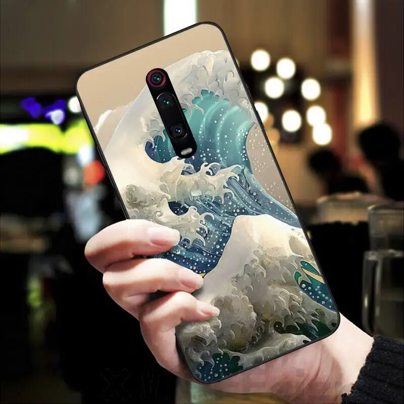 Чехол для телефона с рисунком LJHYDFCNB Wave spray чехол Redmi K20 Note4 4X 5 5A 6 6PRO 7 8 8Pro | Мобильные