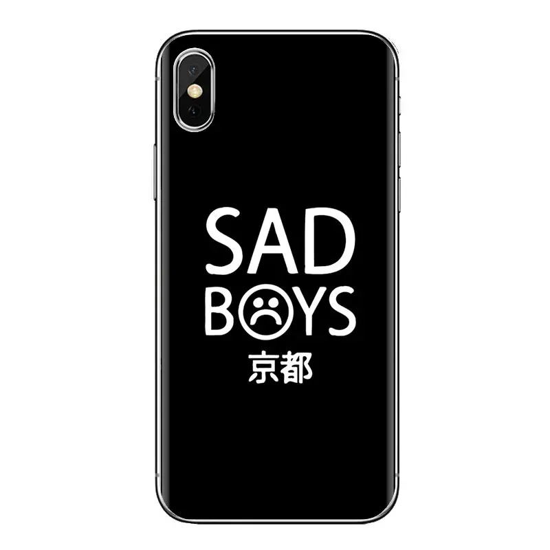 Мягкие чехлы с изображением забавных грустные парни SADBOYS логотип для huawei Honor 7X V10 6C