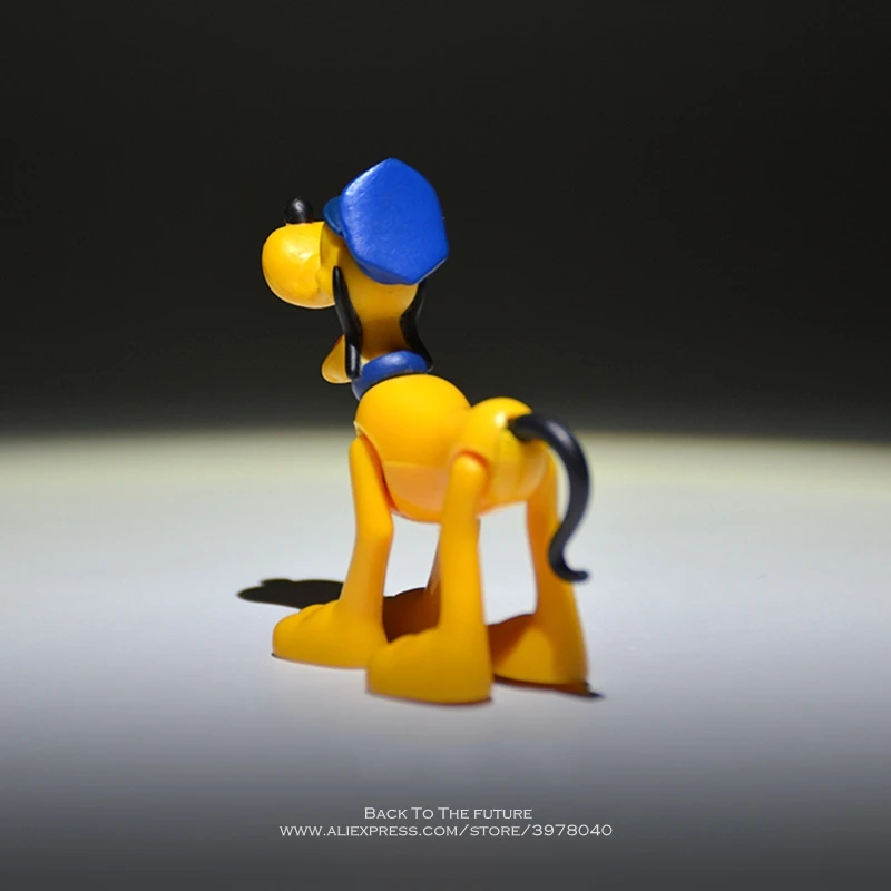Disney Mickey Mouse sherif Pluto 7 см фигурка аниме украшение коллекция кукла мини-игрушка