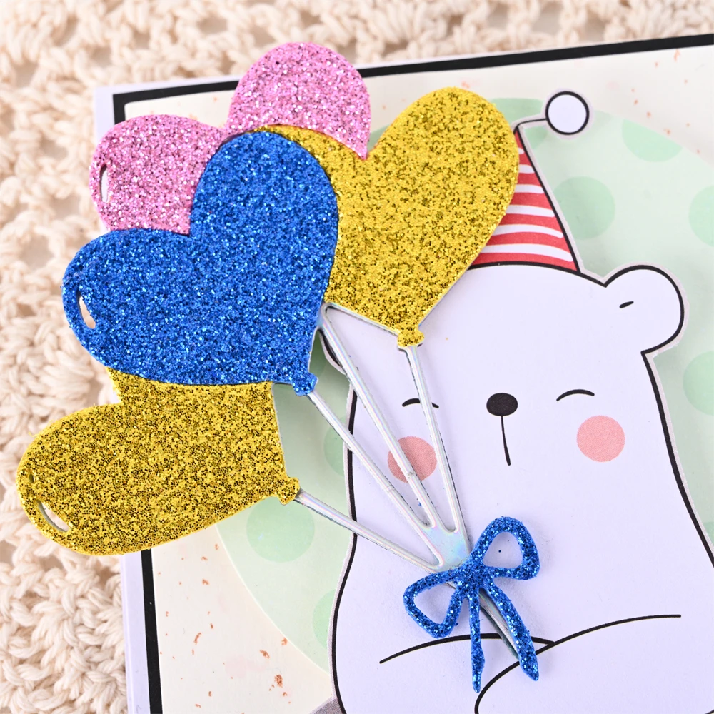 

Heart Shape Ballon With Bow Metal Cutting Dies For Scrapbooking Album Card Diary Handmade Diy Making Template Crafts Dies Cut