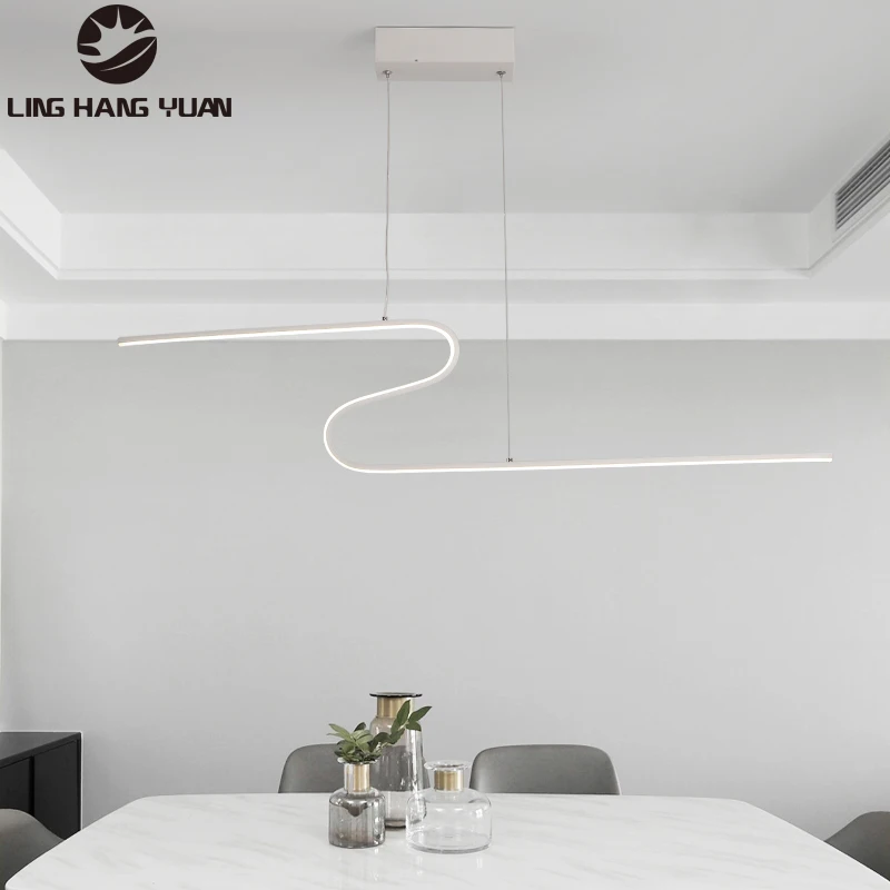 100CM Pendant Light Modern Home Decoration Chandelier Lamp for Dining room Kitchen Office Study Room Black Gold Lamps | Лампы и