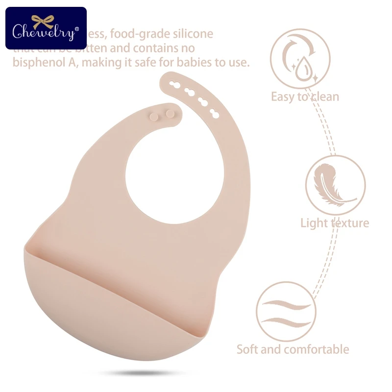 1 шт. сплошной силиконовый нагрудник для новорожденных кормления младенцев