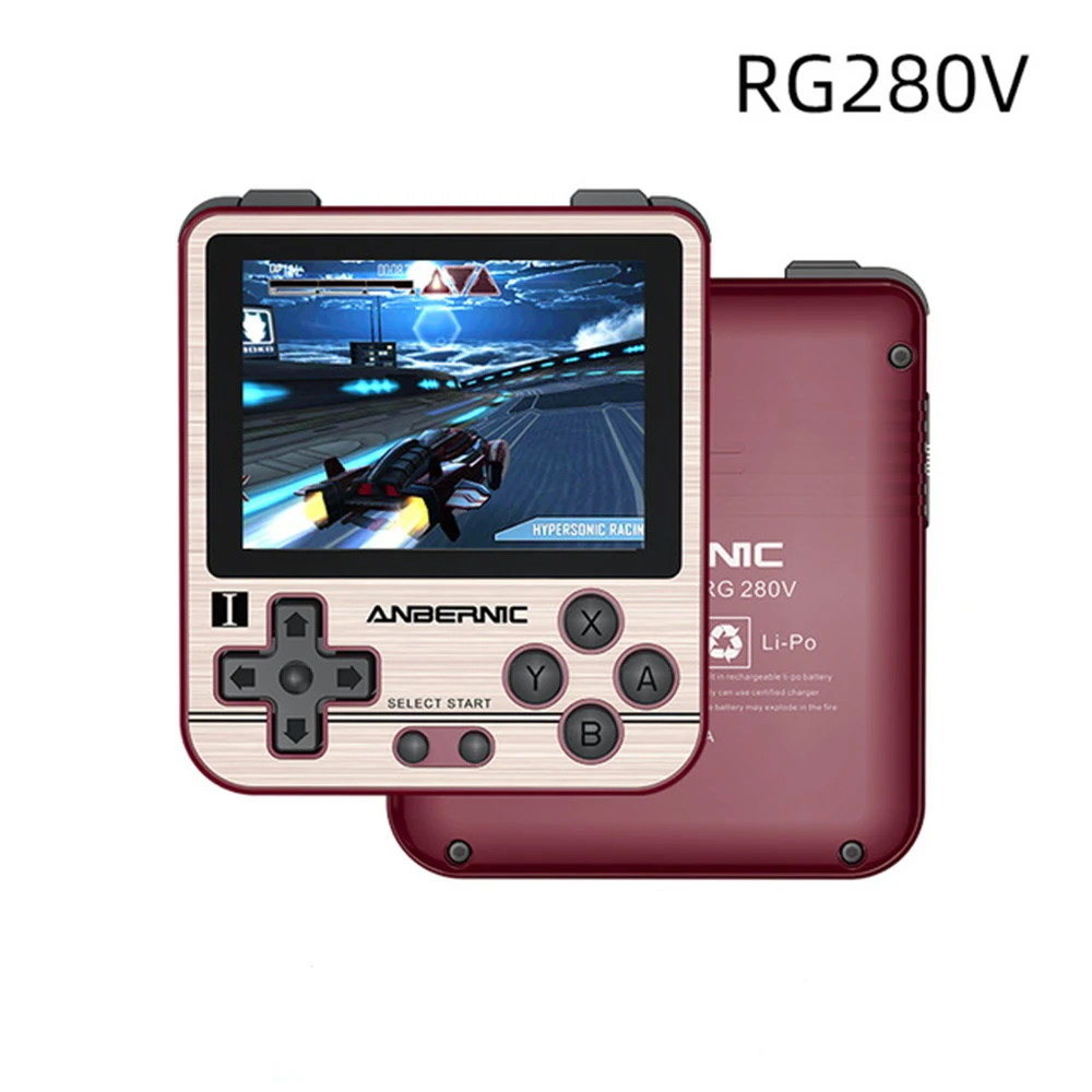 

RG280V Retro Game Console 2.8inch IPS Screen Portable Video Game Console Opendingux 64G PS1 Handheld Game Player Child Gift