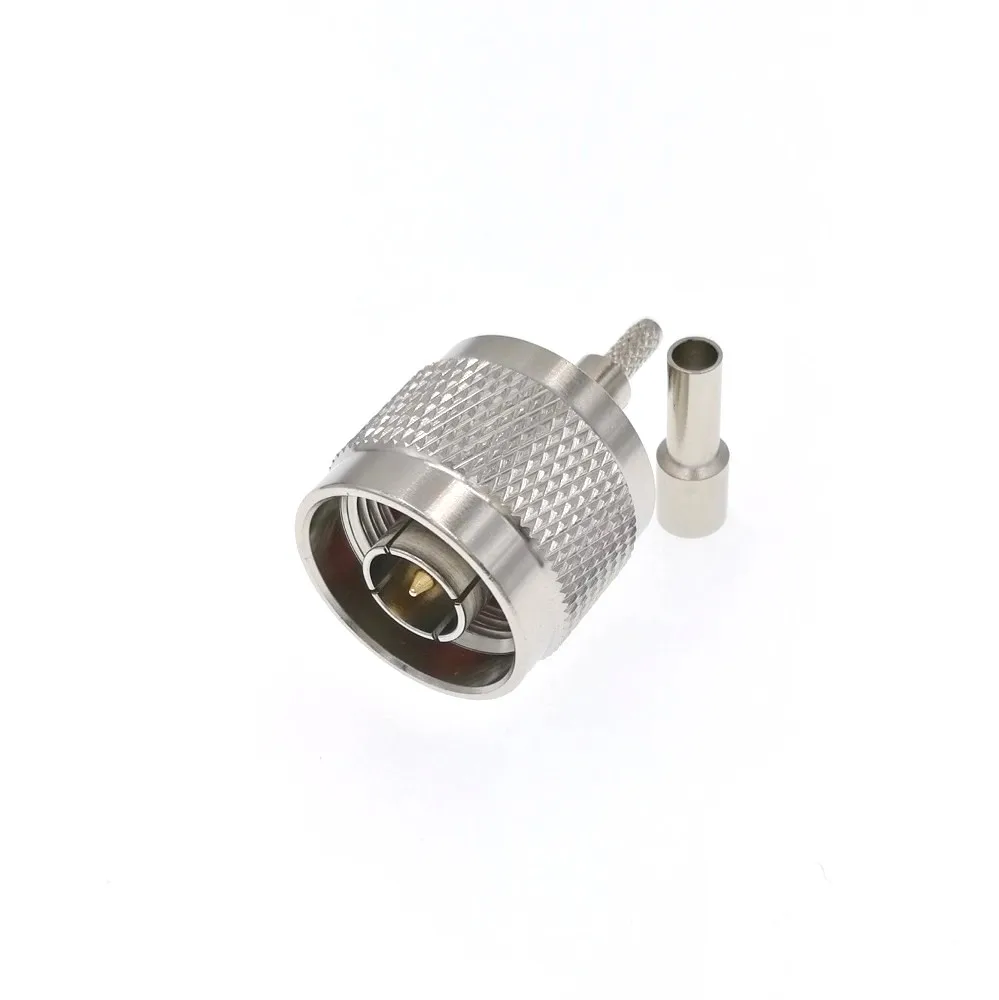 10 шт. N Мужской прямой обжимной RG174 RG178 RG316 RG188 RF коннектор высокого качества |