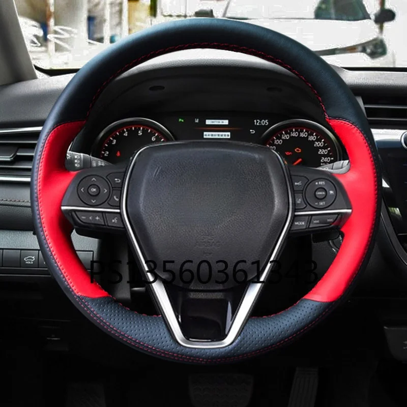 

DIY ручной работы Руль крышка подходит для Защитные чехлы для сидений, сшитые специально для Toyota Corolla Camry Avalon IZOA Highlander ЧР RAV4 веранда кожа-трост...