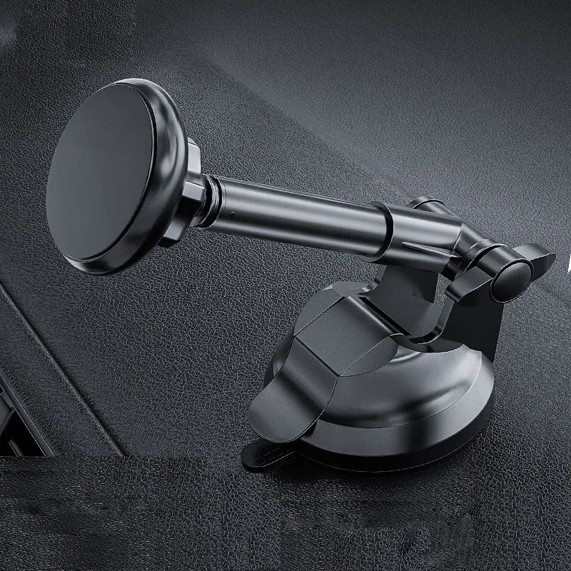 

Universal Telescopic Aluminum Alloy Car Phone Holder Suction Cup Phone Magnet Car Holder Navigation Bracket For iPhone 12 11