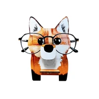 glasses holder wooden animal glasses holder cute fox ornaments display for home office desk decor christmas decorations