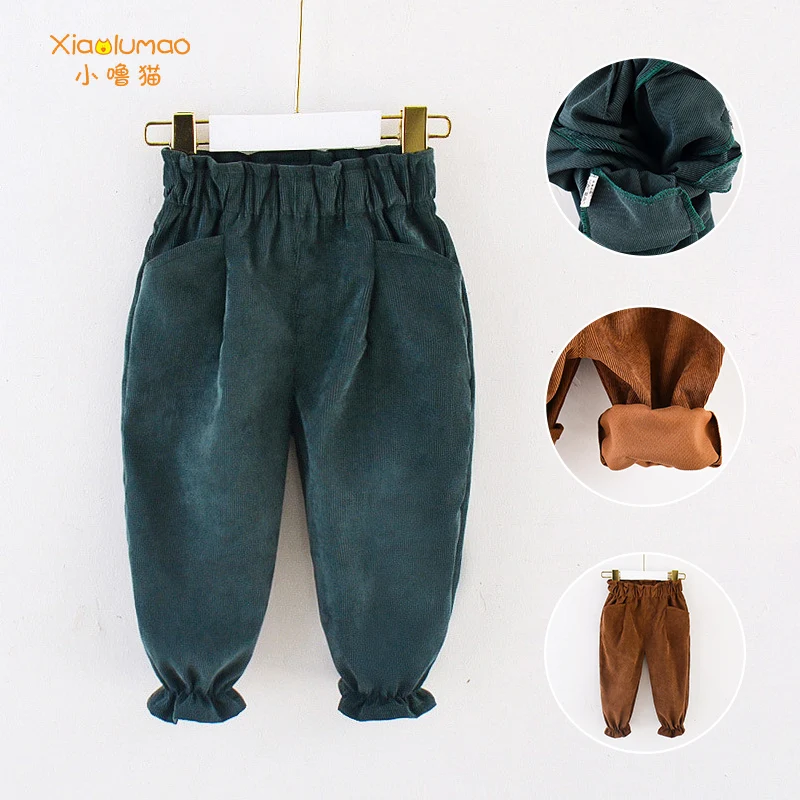 Льняные брюки для мальчиков брюки-фонарики 2020 хлопок маленьких девочек детская