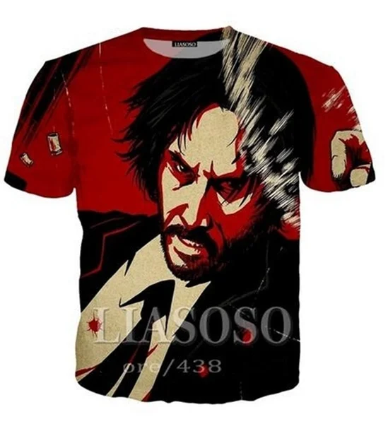 

Hot !! Newest Fashion 3D Print John Wick 3 T-shirts for Men/Women W01