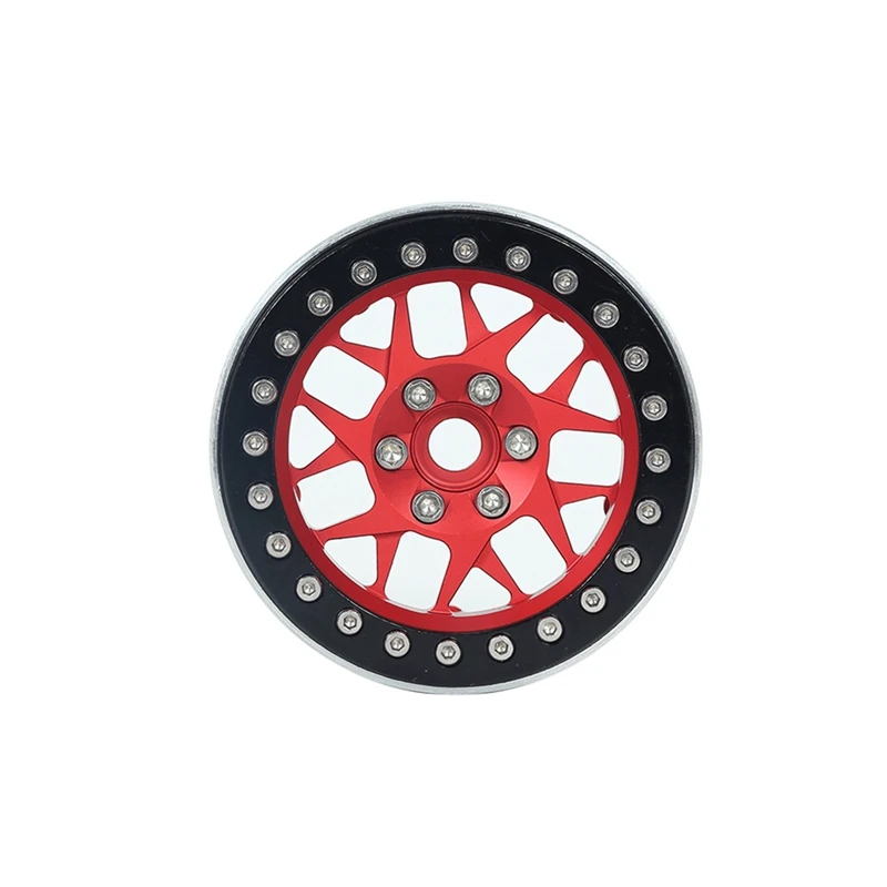 

1 Pair Front Rear Gearbox Bottom Bezel Plate Armor & 4 PCS 1.9Inch Aluminium Beadlock Wheels Rims