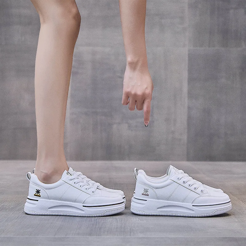Ins han edition white shoe female tide fall 2021 new web celebrity students sandals tidal platform platform shoes 2157