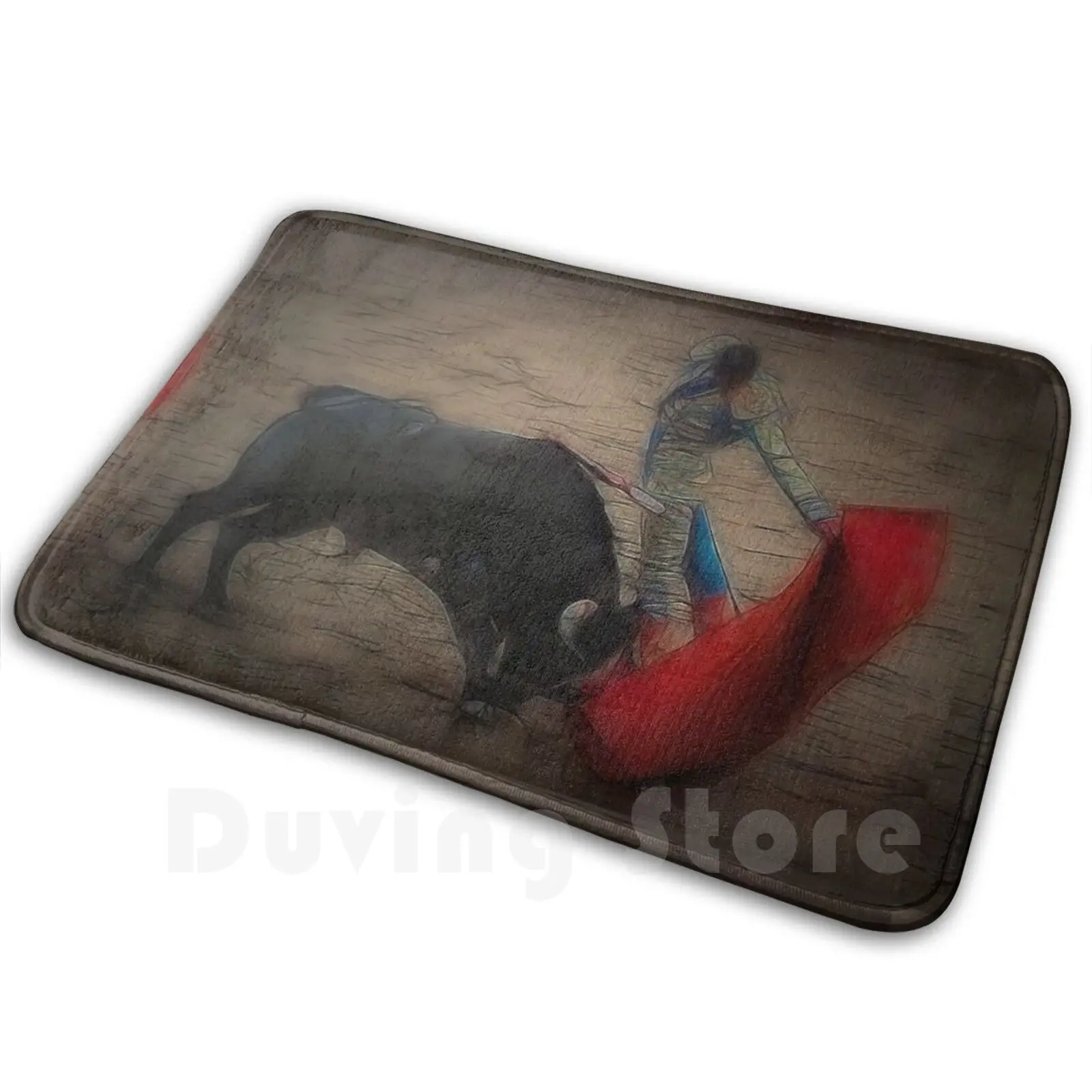 

Matador Carpet Mat Rug Cushion Bull Bullfight Bullfighting Race Spanish Combat On Horseback Bullfighter Matador Tradition