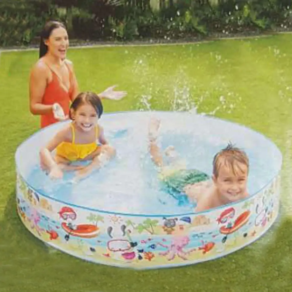 

Family Swimming Pool Snap Set Play Ocean Ball Pool Kids Paddling Pool Bath Tub For Boys Girls Summer Outdoor Water Floating Fun