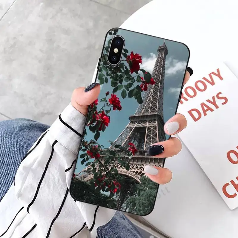 

Romantic Paris Eiffel Tower Phone Cases for iPhone 11 12 mini pro XS MAX 8 7 6 6S Plus X 5S SE 2020 XR