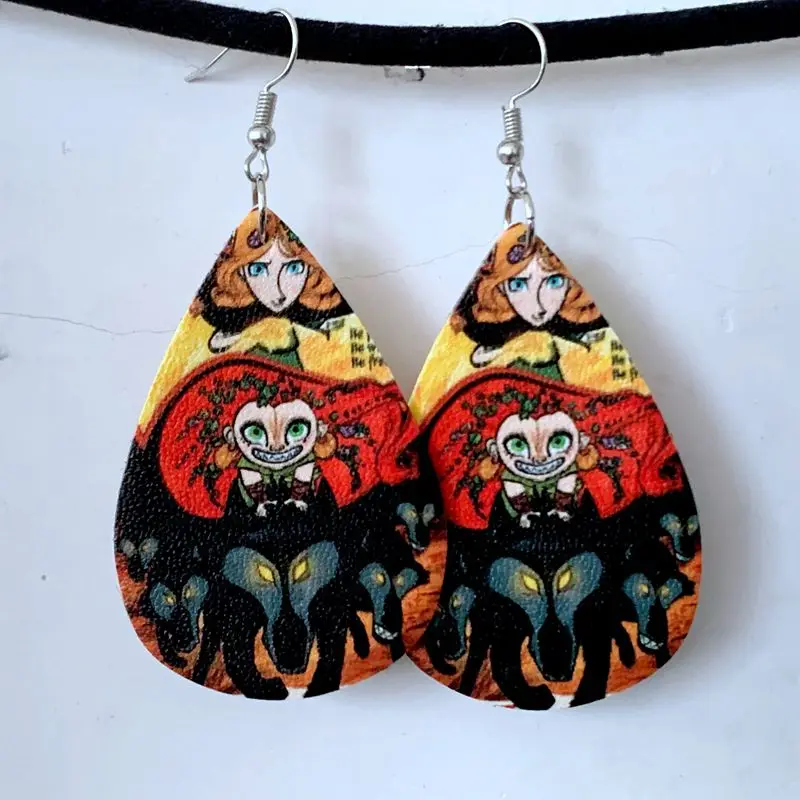 

2021 Faux Leather Earrings For Wolf Wakers Stock More Styles Can Be Choose