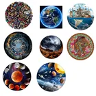 1000 штук пазл для взрослых круглый пазл из бумаги Источник земля звезда город 3d деревянные розы Луна образовательная Мандала персонализированный пазл