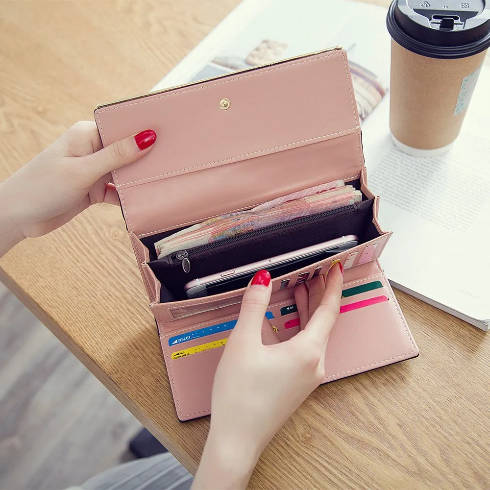 Women's Wallet Women Purse Portefeuille Femme Fashion Long Female Design Coin Purses Ladies Clutch | Багаж и сумки