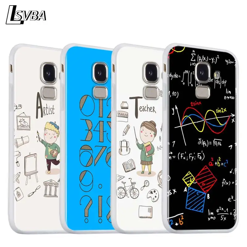 

Cute Profession Teacher for Samsung Galaxy J7Duo J2 J4 Core J6 J4 Plus J8 J3 J7 J5 Prime 2018 2017 Phone Cover Shell