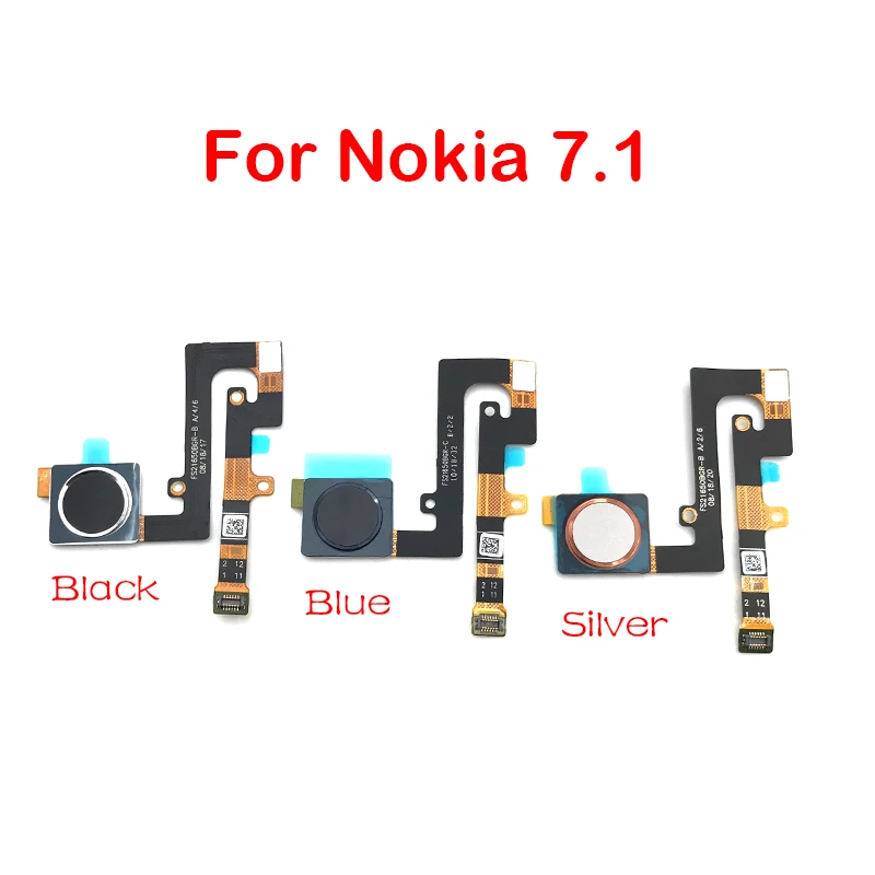 

For Nokia 7.1 Fingerprint Sensor Home Return Key Menu Button Flex Ribbon Cable