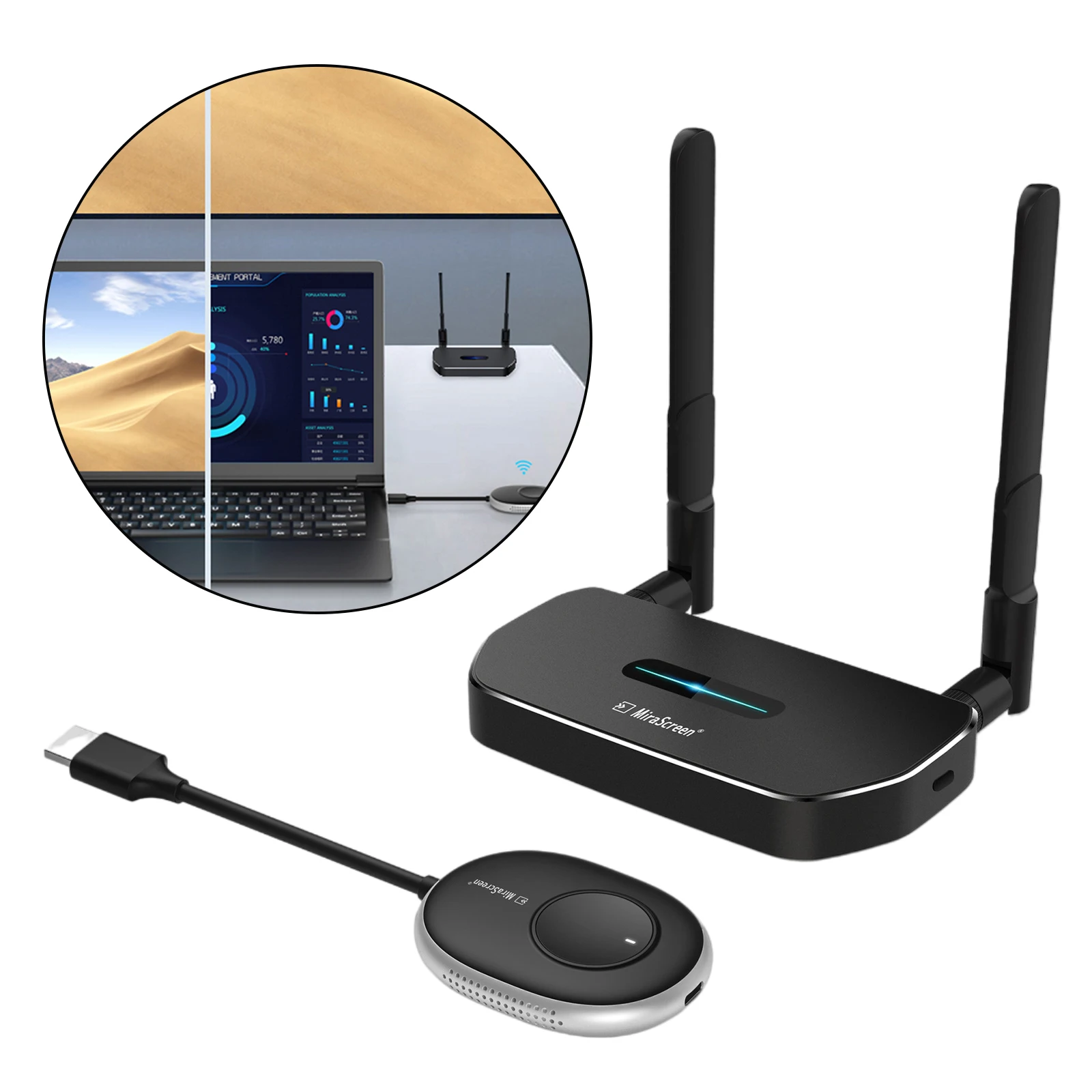 Low Latency VGA Wireless Transmitter and Receiver Audio Adapter Set for Outdoor Use TV Watching Plug & Play No Delay | Электроника