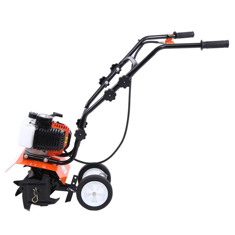 Бензиновый садовый мини культиватор 2 тактный двигателя 52cc Rotavator почва