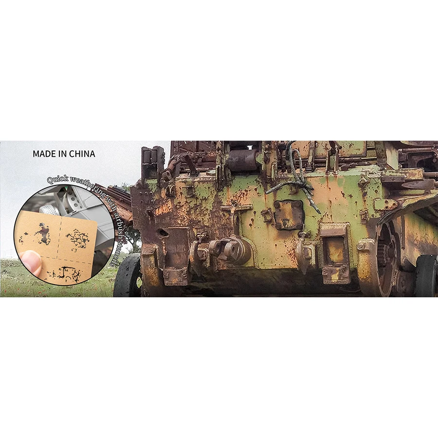 Инструмент LIANG-0008 для создания эффектов трещин краски трафареты аэрографии 1/24 1/35