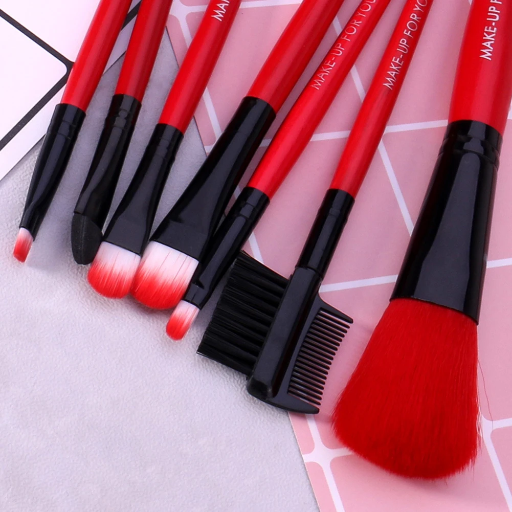 Hot 7pcs Soft Makeup Brushes Set Foundation Eyeshadow Base Powder Blush Blending Brush Cosmetic Tools Wholesale | Красота и здоровье