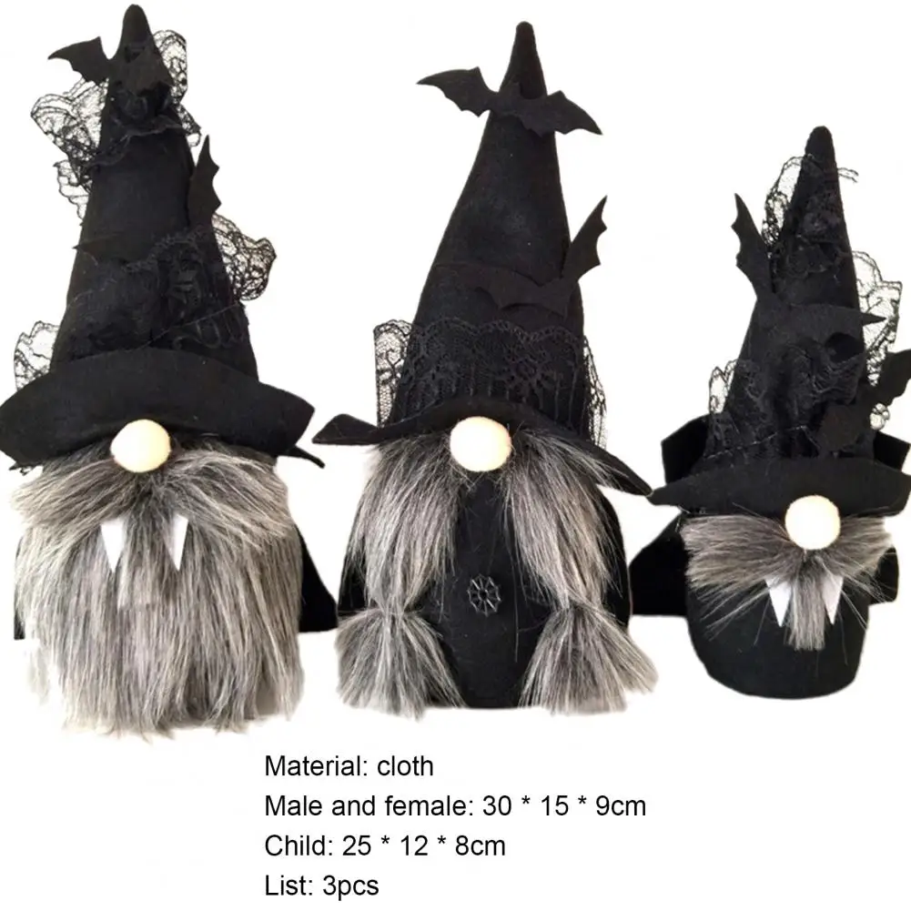 3 шт./компл. украшения на Хэллоуин Безликие карликовые куклы милая ткань декор