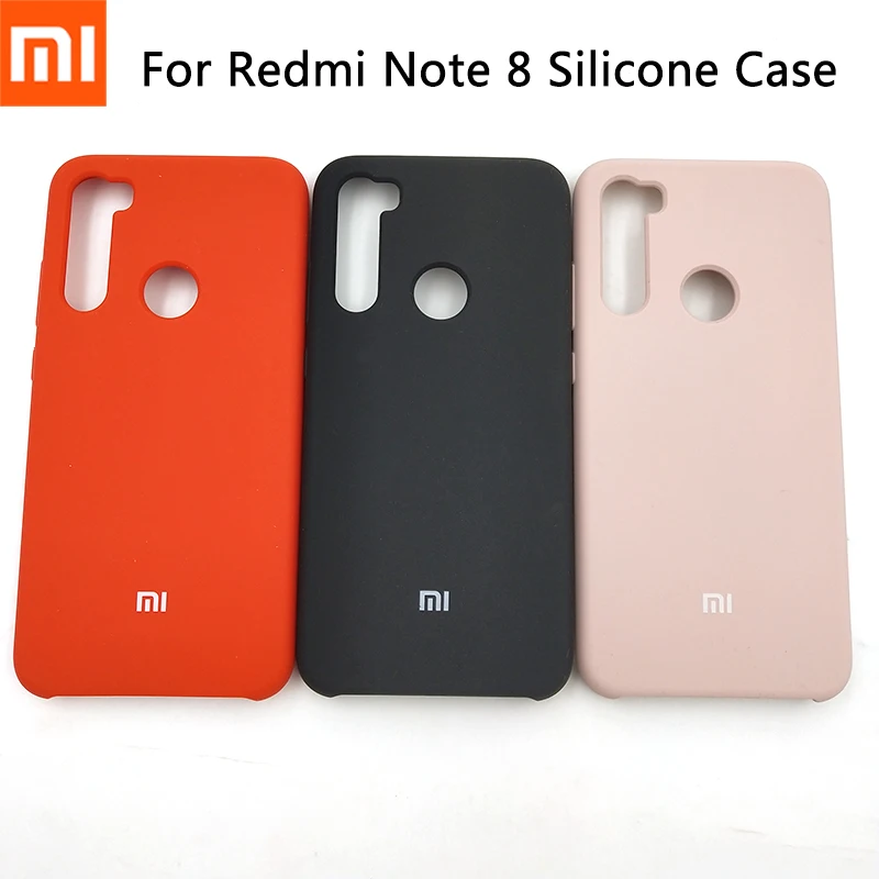 Чехол для Redmi Note 8 100% оригинал жидкий силиконовый чехол Xiaomi мягкий на ощупь