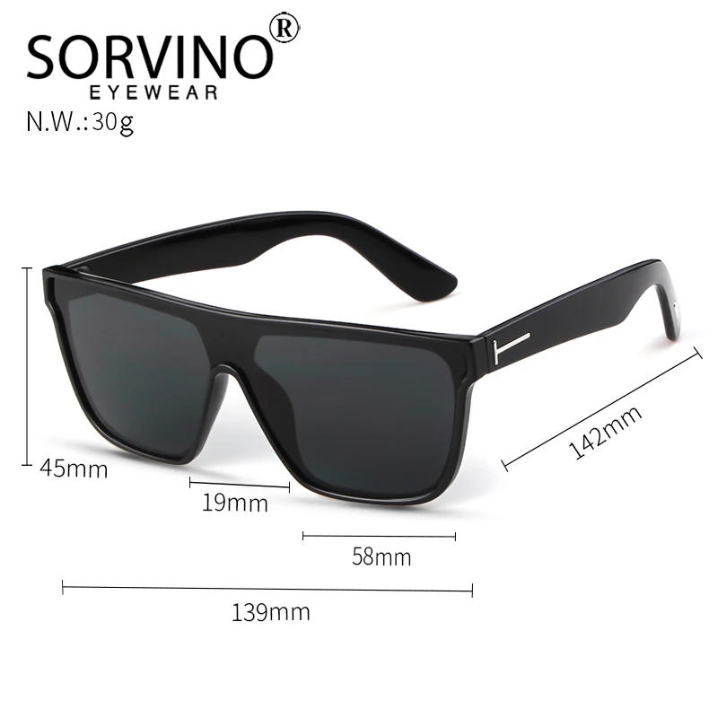 Мужские и женские Квадратные Солнцезащитные очки SORVINO большие леопардовые