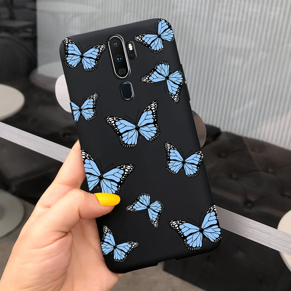 For Oppo A5 A9 2020 A11 A11X Case Cute Butterfly Flower Silicone Back Cover Coque For OPPOA9 OPPOA5 A11 X Bumper Shell Funda best case for android phone