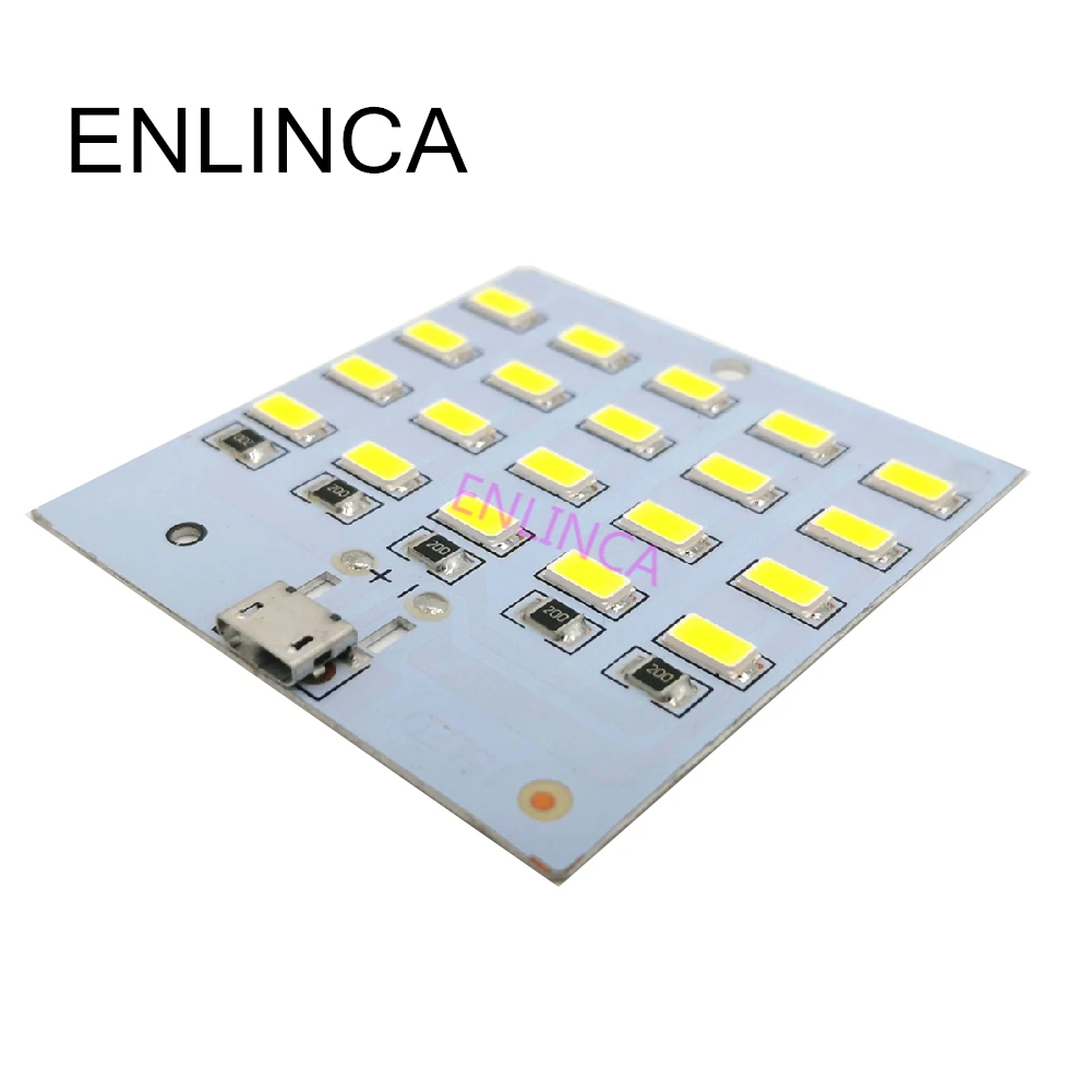 USB-светильник 5730 smd 5 В мА ~ белый Mirco Usb 20 светодиодный ных панелей USB мобильный
