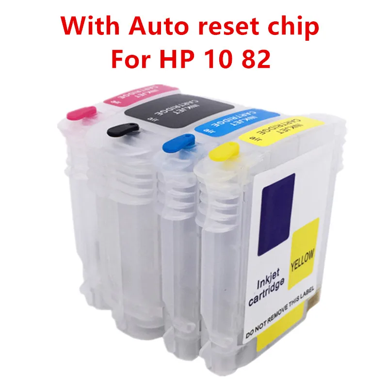 

Empty refill for hp82 hp10 82XL 10XL 10 82 Refillable ink Cartridge For HP Designjet 500 500ps 800 800ps 820mfp 815mfp printer
