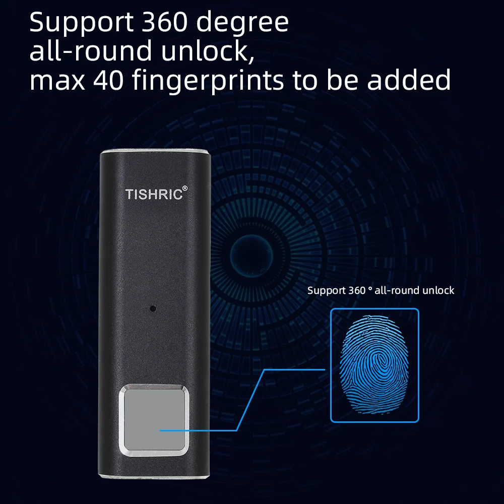 USB флеш накопитель TISHRIC с шифрованием по отпечатку пальца Usb 2 0 128 ГБ 64 32 16