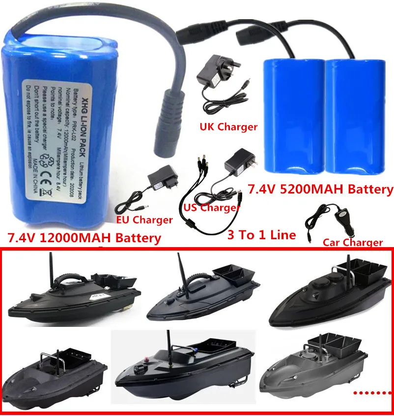 7 4 V 12000Mah 5200Mah батарея 3To1 Зарядка для T188 T888 2011 5 V007 C18 H18 и т. д. пульт дистанционного