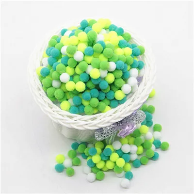 04081630 20g Мини Помпон 8 мм Pom Poms Ponpon многоцветные Pompony ремесла поставки DIY для детской игрушки швейные украшения для дома и свадьбы 20 г - Цвет: 04081630 20g