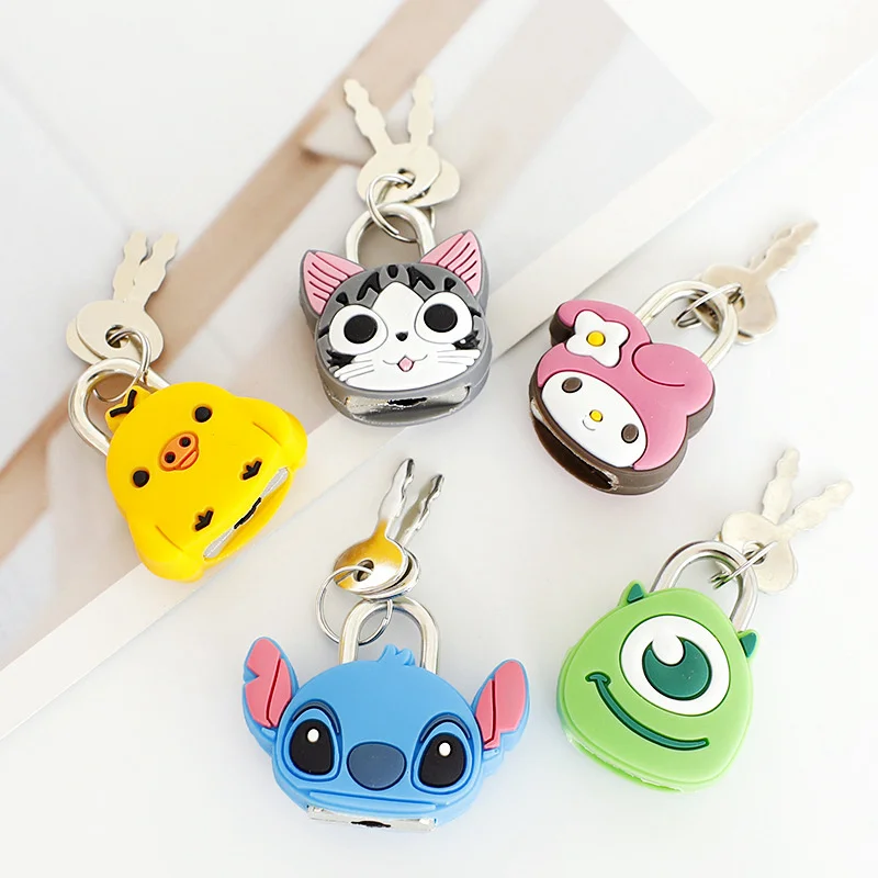 

Cartoon Girl Luggage Locks Travel Accessories Protector Holder Packe Organizers Journal Drawer Cabinet Tiny Craft Diary Box Lock