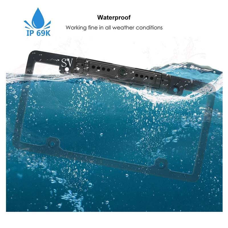 

Wireless WIFI reversing camera Mobile phone APP digital signal license plate infrared night vision HD waterproof monitoring