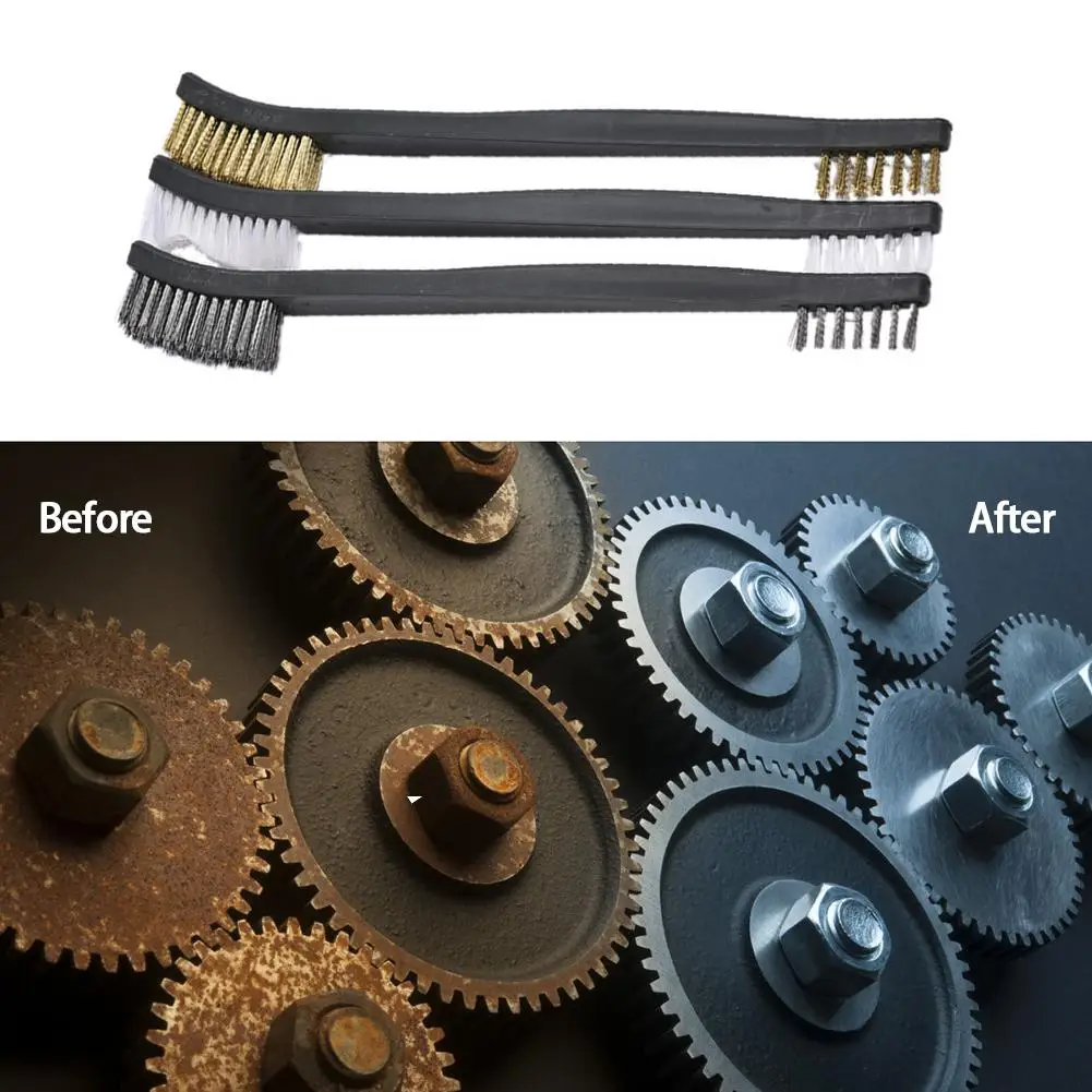 3 шт. мини-щётка из нержавеющей стали 17 см |