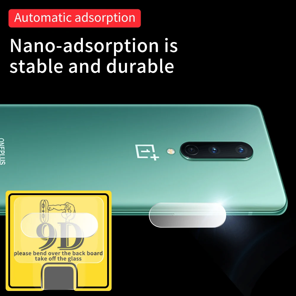 Для Oneplus 7T 8 Pro 5G Защитная пленка для объектива 9D прозрачная устойчивая к царапинам