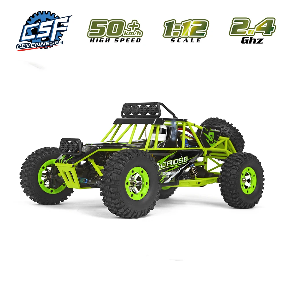 

NEW 1ï¼š12 RC coche de escalada 2,4G 4WD 50 KM/H alta velocidad RC coche elÃ©ctrico juguetes cepillado Crawler RTR vehÃ­culo todoter