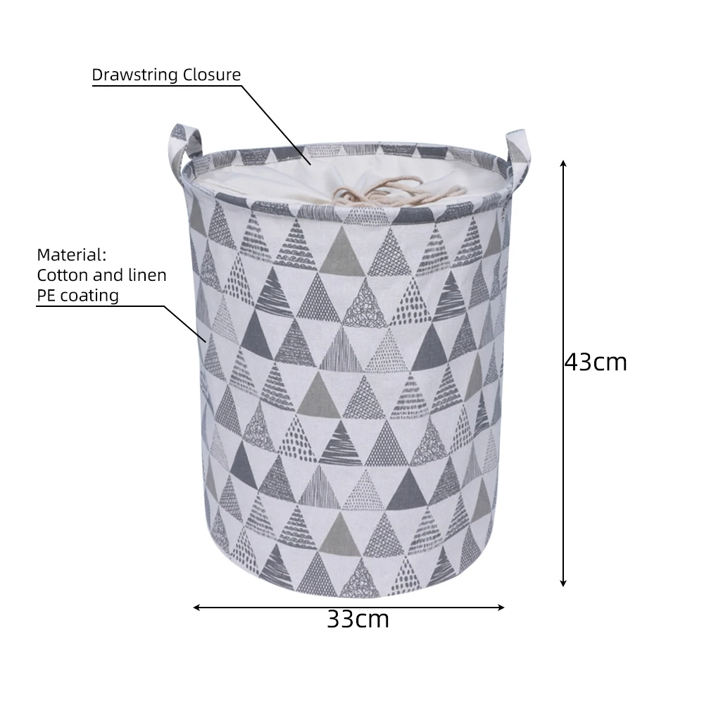 

Clothes Laundry Basket Bag Folding Laundry Basket Large Capacity Clothes Storage Bag Children Toy Storage Bucket Waterproof