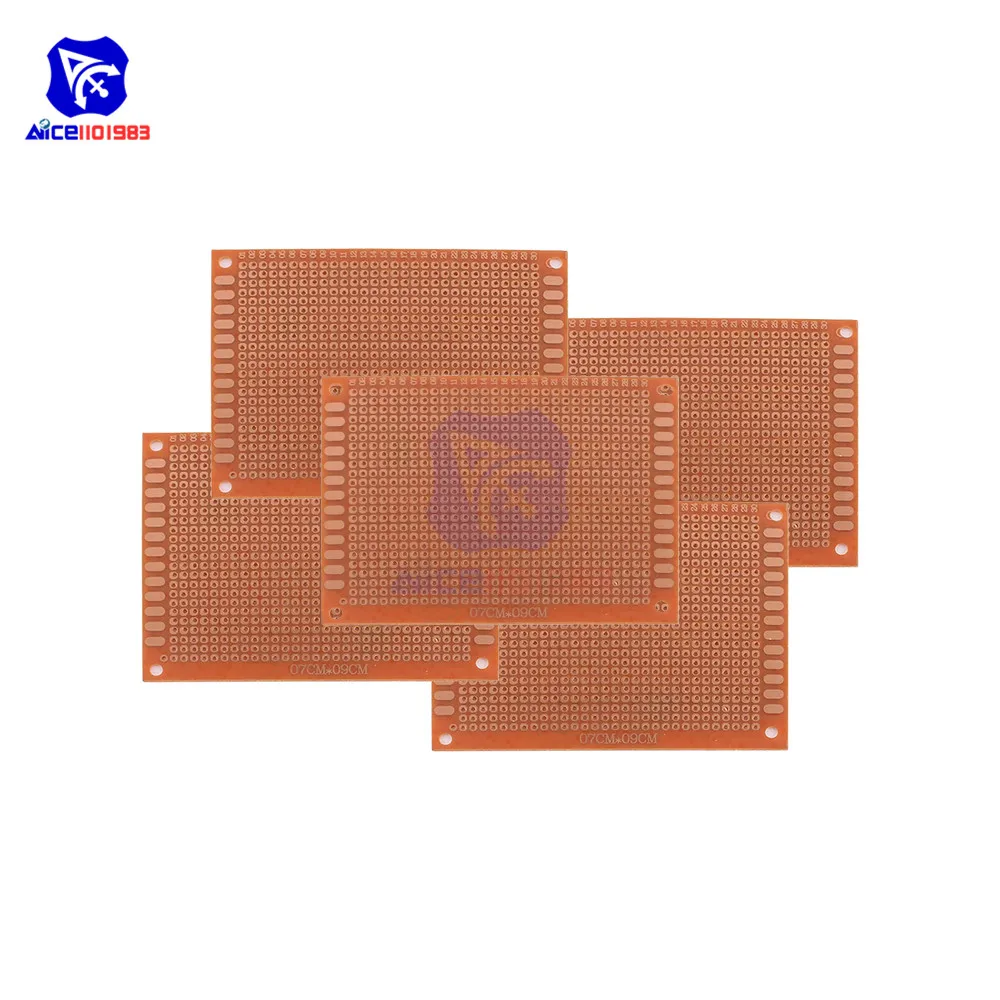 Diymore 5 шт./лот универсальная печатная плата 90x70 мм 2 54 шаг отверстия макетная бумага