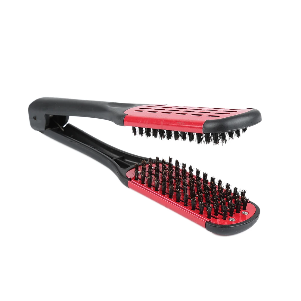 

High quality Hair Straightener Brush Professional Hair Dressing Straightening Frosted Handle Hairdressing Hair Styling Tool