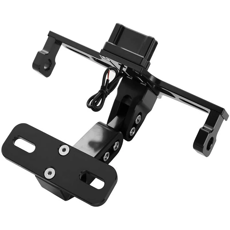 Универсальный держатель для заднего номерного знака мотоцикла со светодиодной