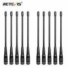 10 шт. VHF UHF Retevis RHD-701 двухдиапазонная антенна SMA-F женская для Baofeng UV-5R Bf-888S для Kenwood для Retevis RT5R RT21 RT5