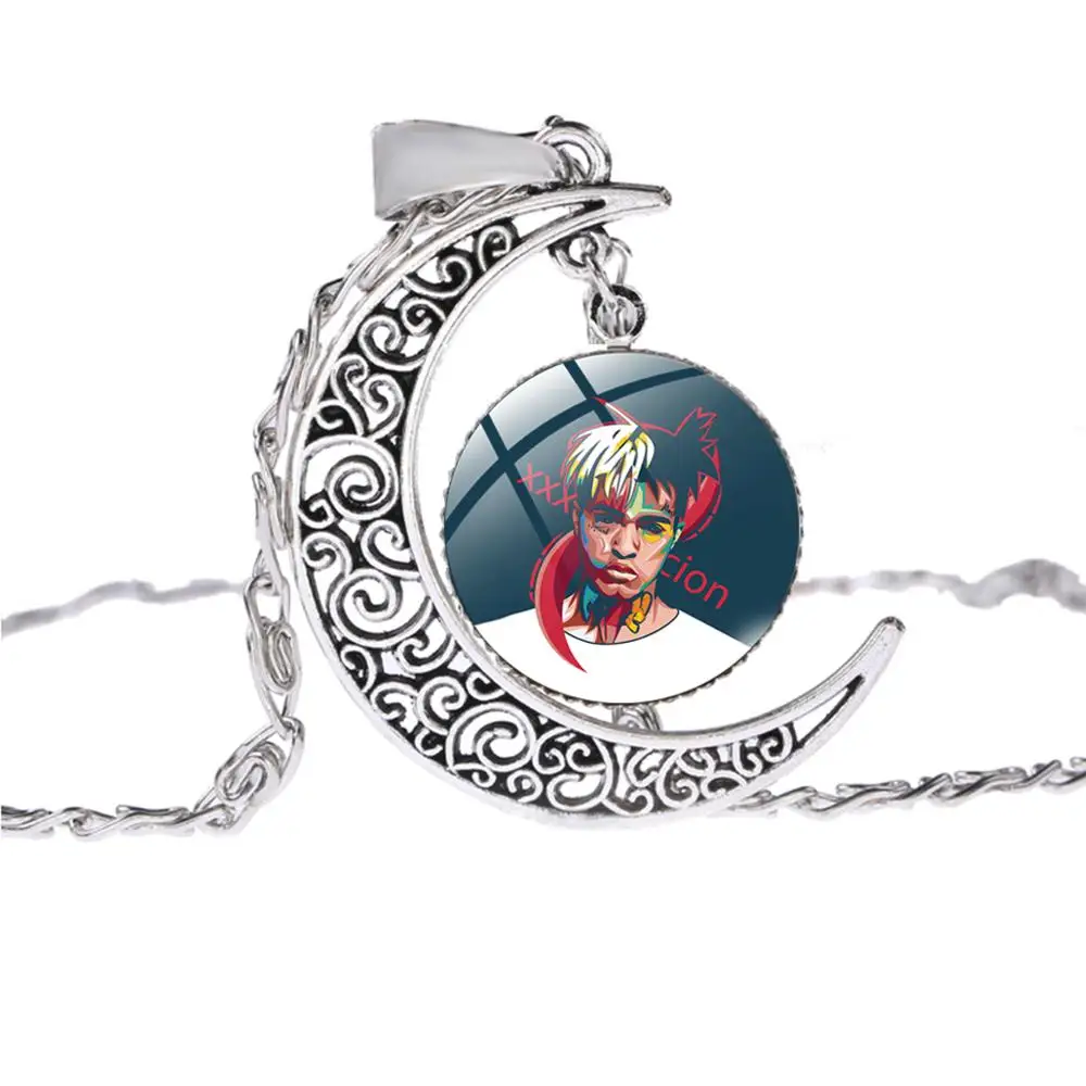 SONGDA USA Rip Rapper XXXtentacion сувенирное ожерелье серебристого цвета длинная цепочка в