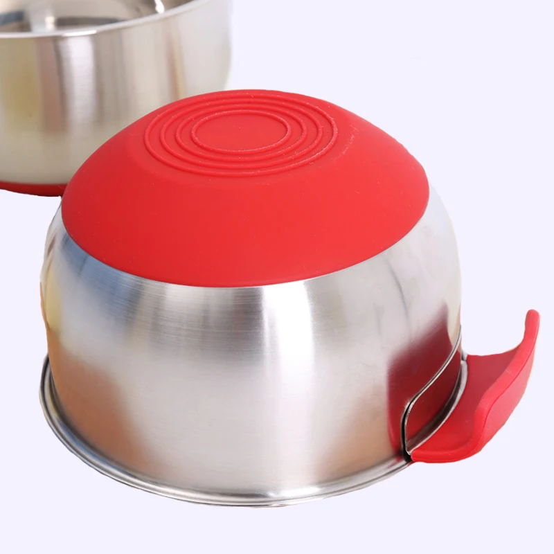 Миски из нержавеющей стали DIY торт хлеб салатный миксер Нескользящая силиконовая